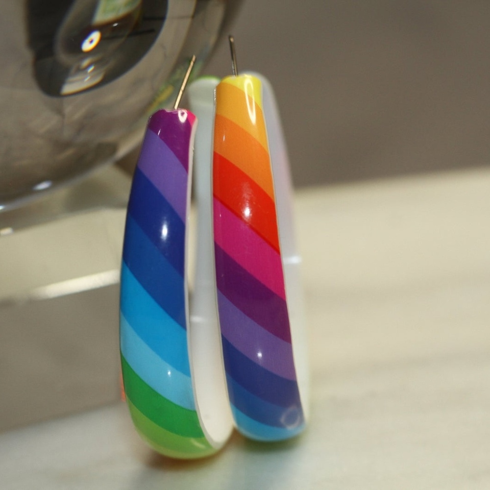 Multi Color Hoops - Picture 4 of 4